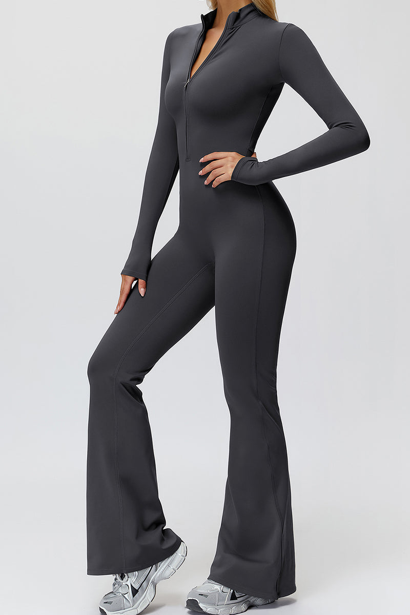 Sleek Zip-Front Jumpsuit