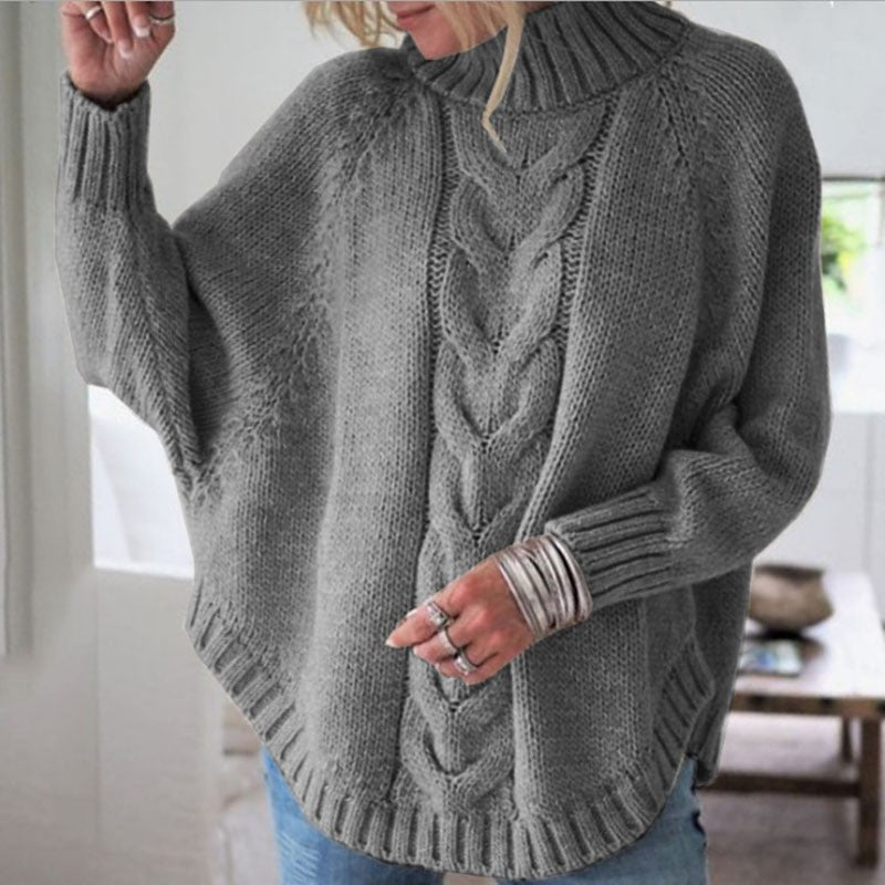 Cable Knit Batwing Sweater