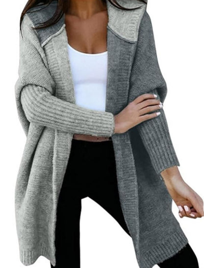 Two-Tone Open Front Cardigan