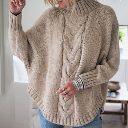 Cable Knit Batwing Sweater