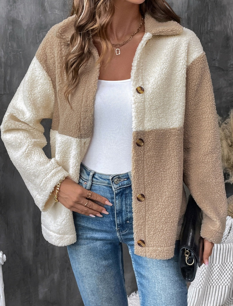 Button-Up Textured Jacket