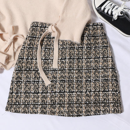 Classic Tweed Mini Skirt