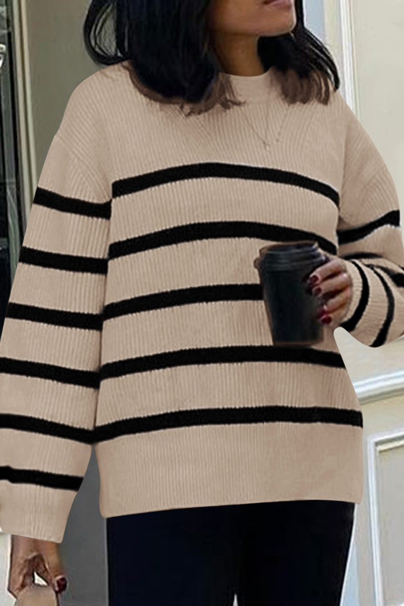 Relaxed Fit Striped Sweater