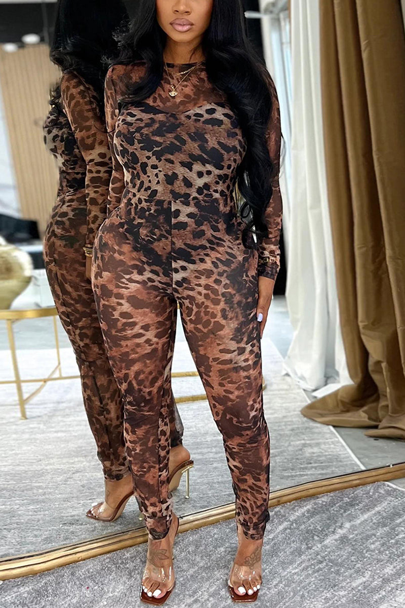 Fierce Animal Print Jumpsuit