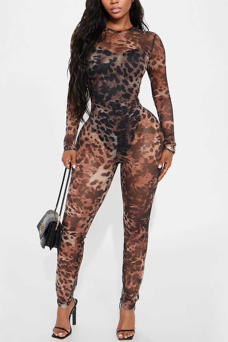Fierce Animal Print Jumpsuit