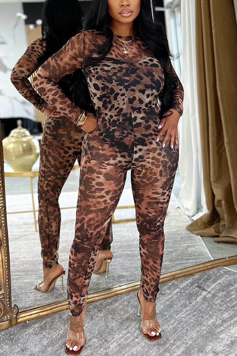 Fierce Animal Print Jumpsuit