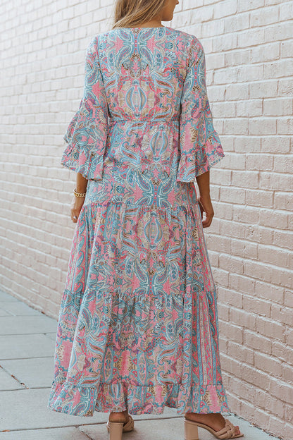 Boho Maxi Dress with Tassel Detail