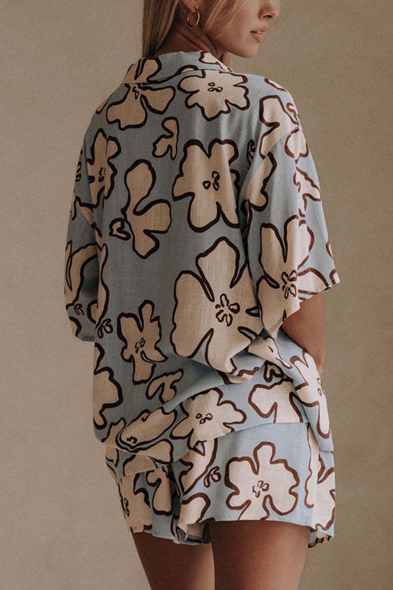 Floral Printed Casual Set