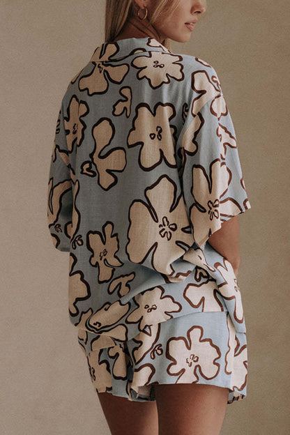 Floral Printed Casual Set