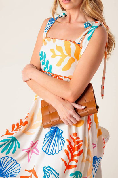 Vibrant Print Maxi Sundress