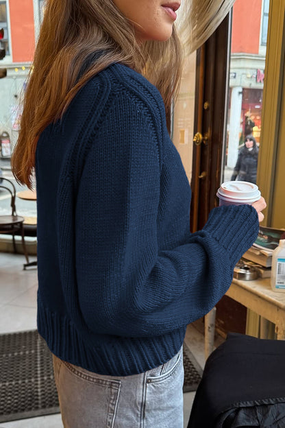 Cozy Ribbed Knit Sweater