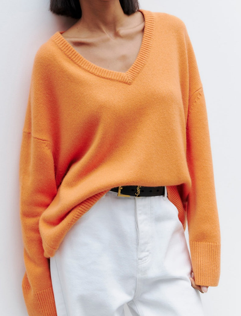 Oversized V-Neck Sweater