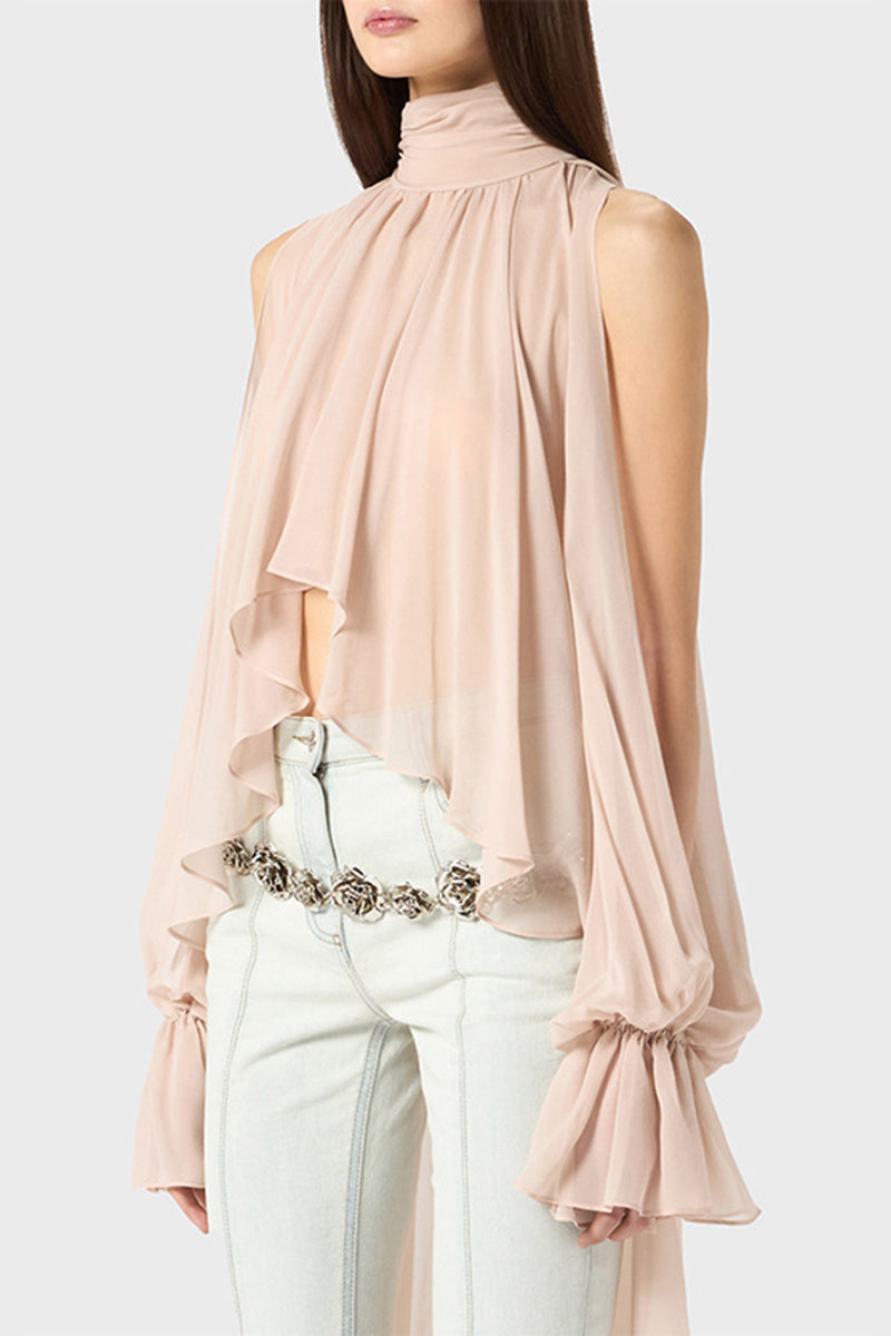 Dramatic Flowing Sleeve Blouse