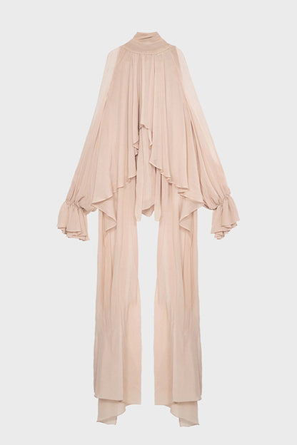 Dramatic Flowing Sleeve Blouse