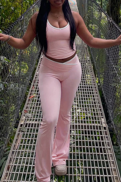 Scoop Neck Bodycon Jumpsuit