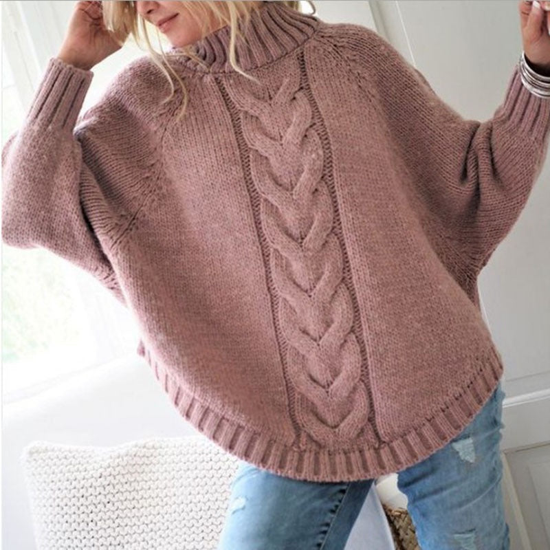 Cable Knit Batwing Sweater