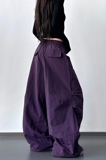 Wide Leg Relaxed Fit Casual Pants