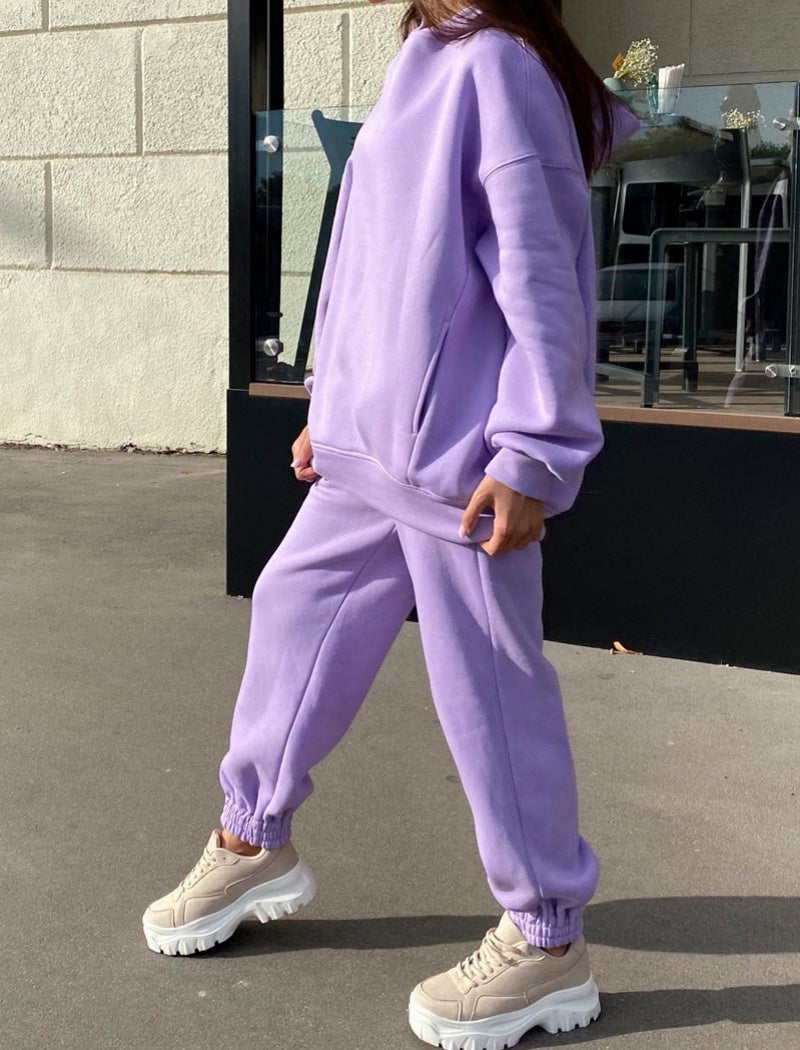 Oversized Hoodie and Joggers Two-Piece Set