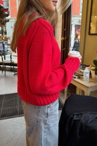 Cozy Ribbed Knit Sweater