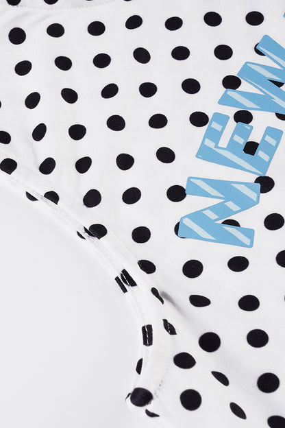 Polka Dot Graphic Tank and Shorts Set