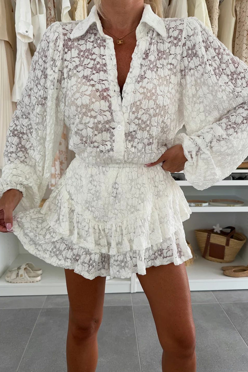 Lace Layered Casual Set