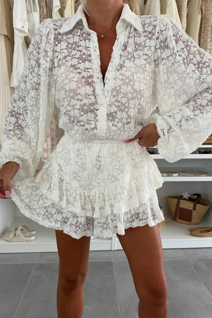 Lace Layered Casual Set
