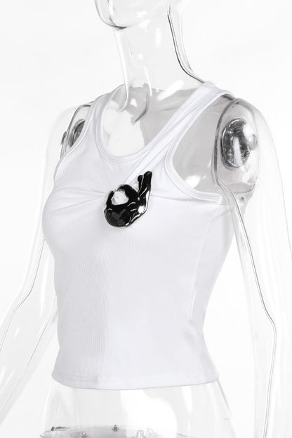Statement Hand Detail Tank Top