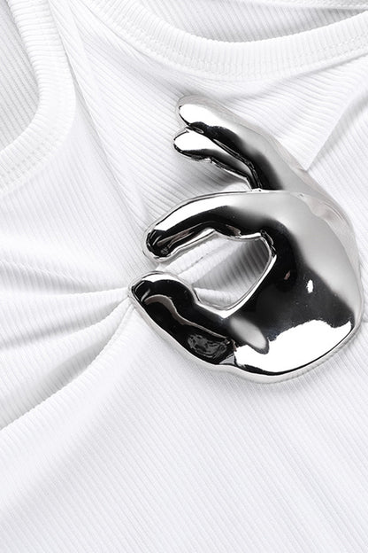 Statement Hand Detail Tank Top