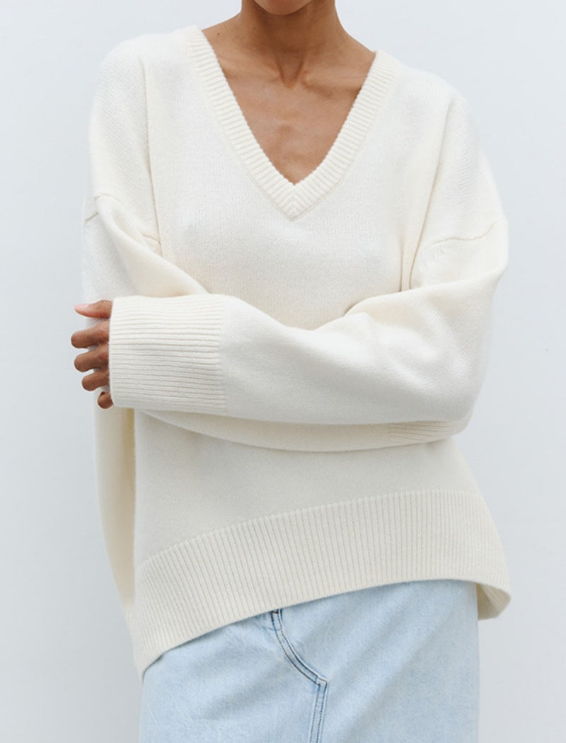 Oversized V-Neck Sweater