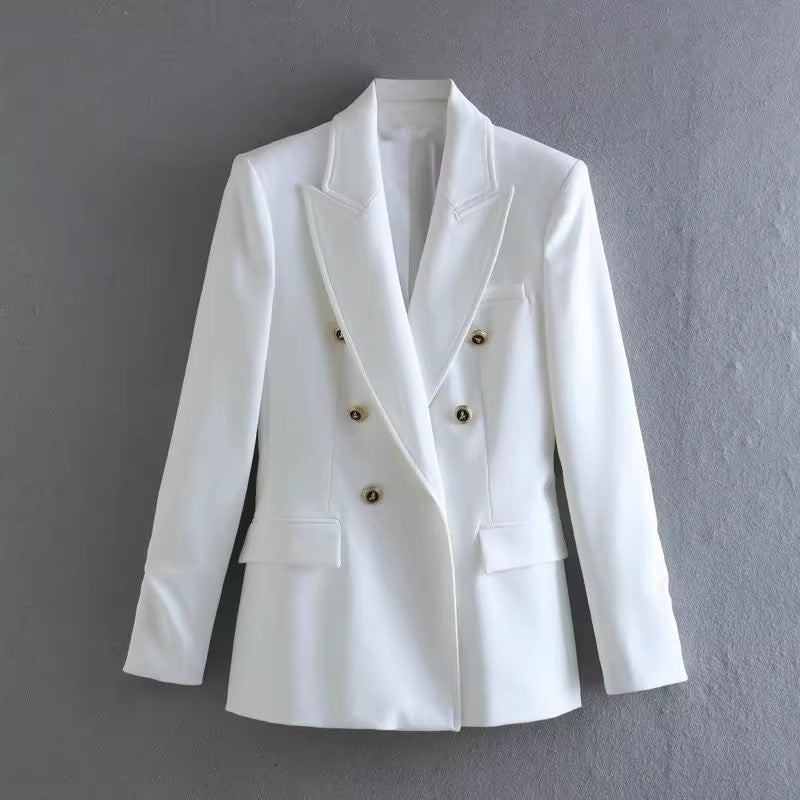 Double-Breasted Tailored Blazer