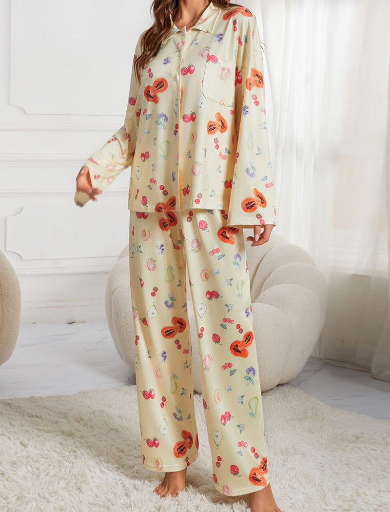 Printed Pajama Set