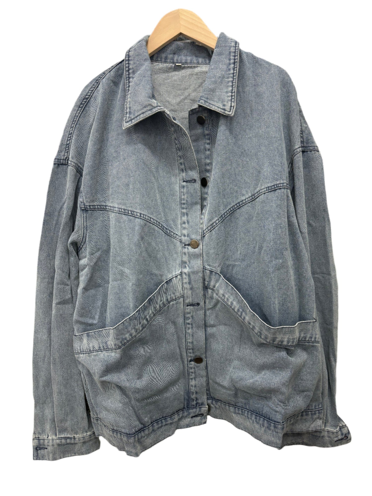 Buttoned Pockets Denim Jacket