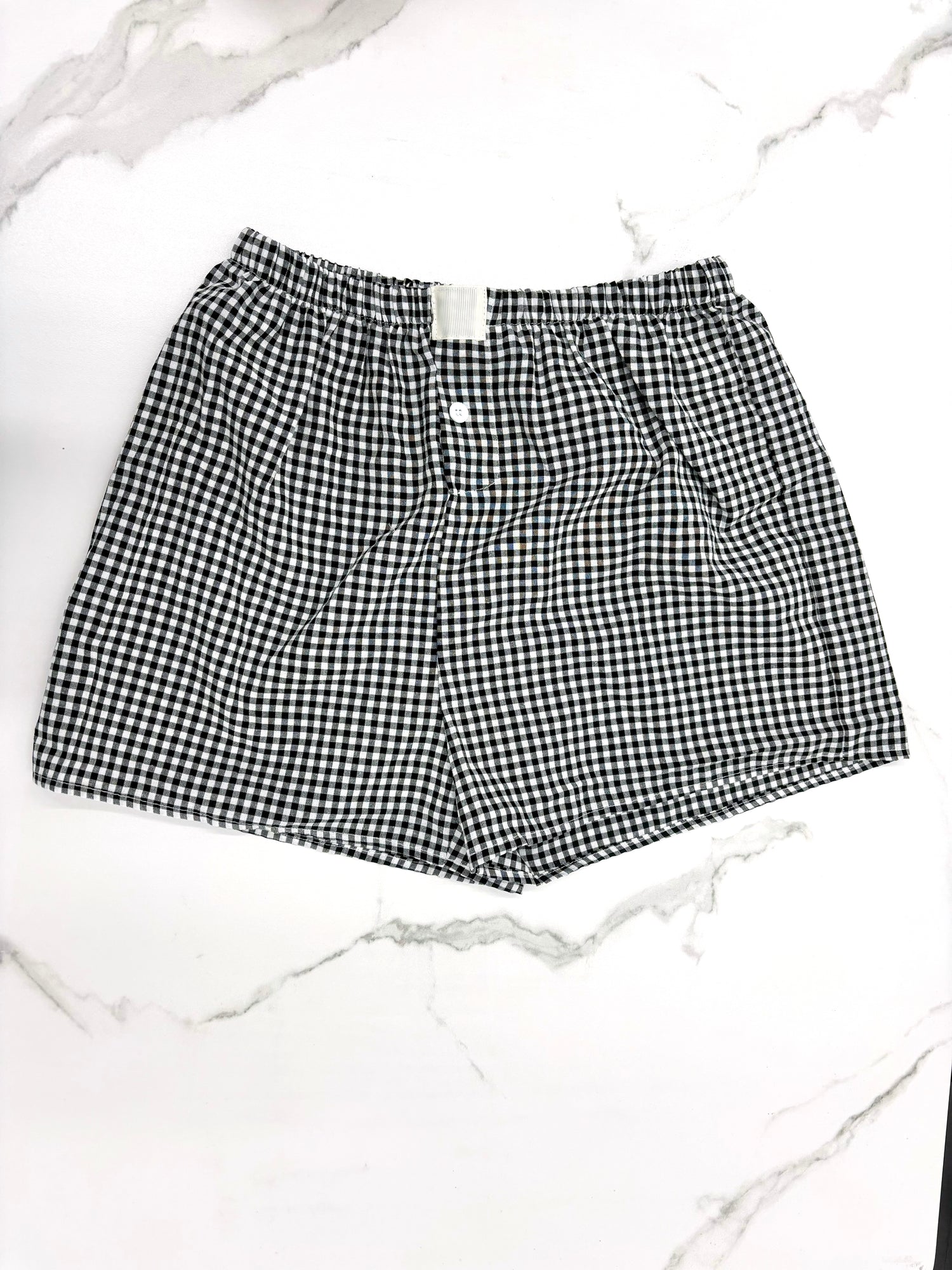 Gingham High-Rise Shorts